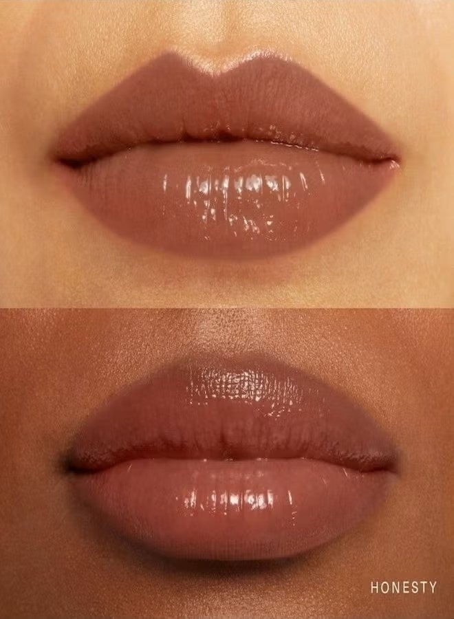 Rare Beauty Soft Pinch Tinted Lip Oil Stain - Honesty (Nude Brown, 3ml) - Hydrating, Lightweight, and Long-Lasting Lip Tint with a Glossy Finish - Image 5